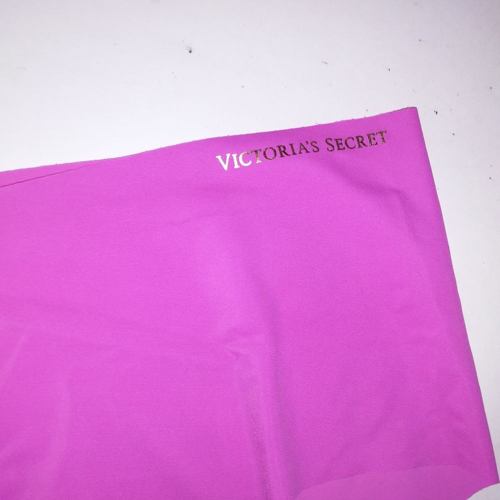Victoria Secret PINK Panty XL Hiphugger Seamless No Show Pink‎ Solid Logo New - Picture 3 of 5